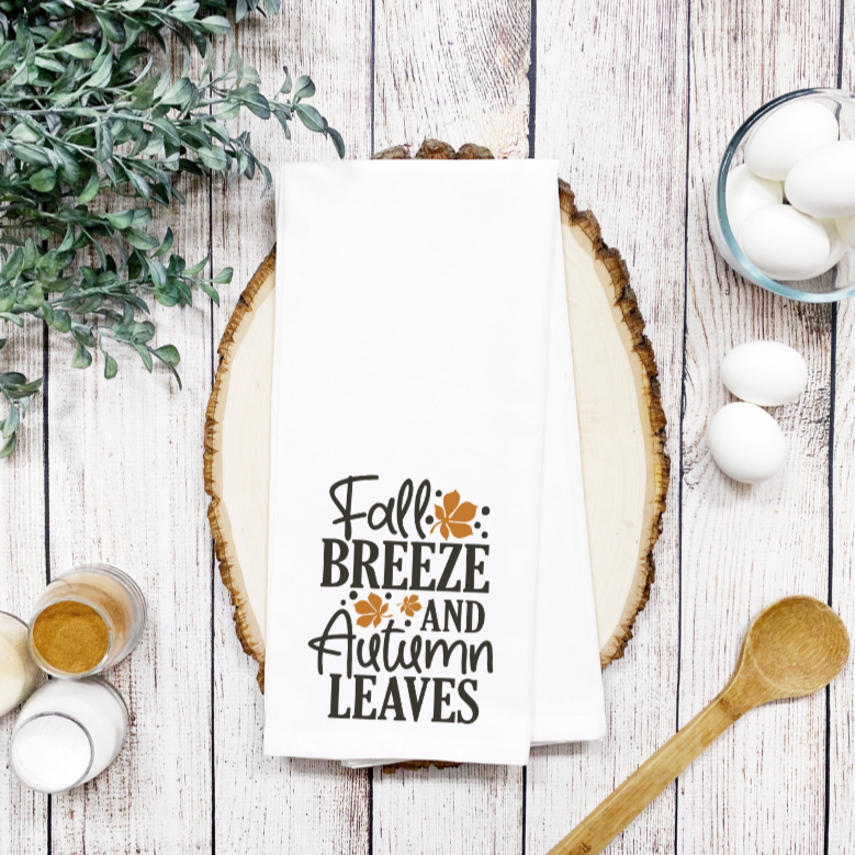 Fall Breeze and Autumn Leaves | Hand Towel