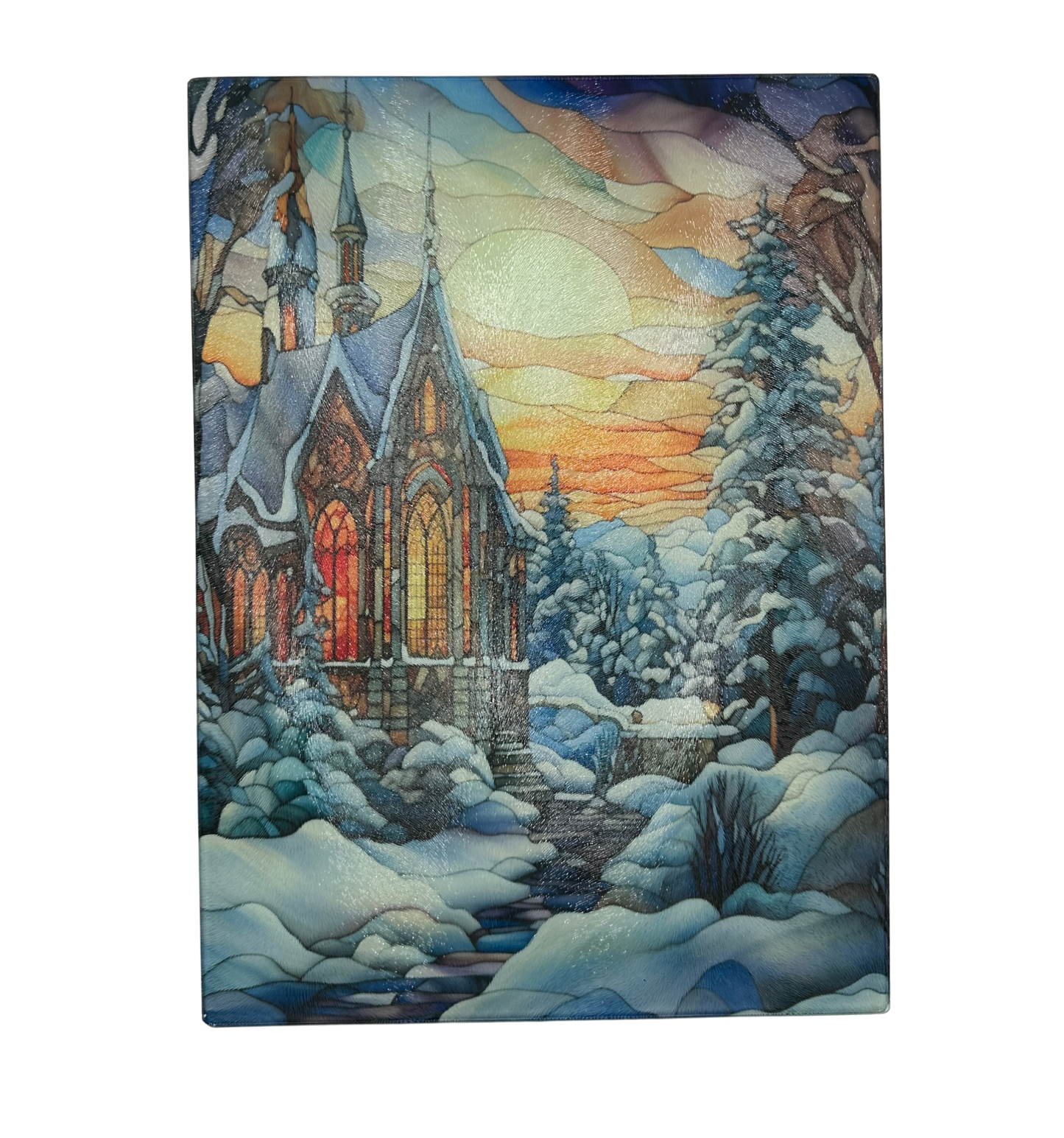 Winter Church | Cutting Board