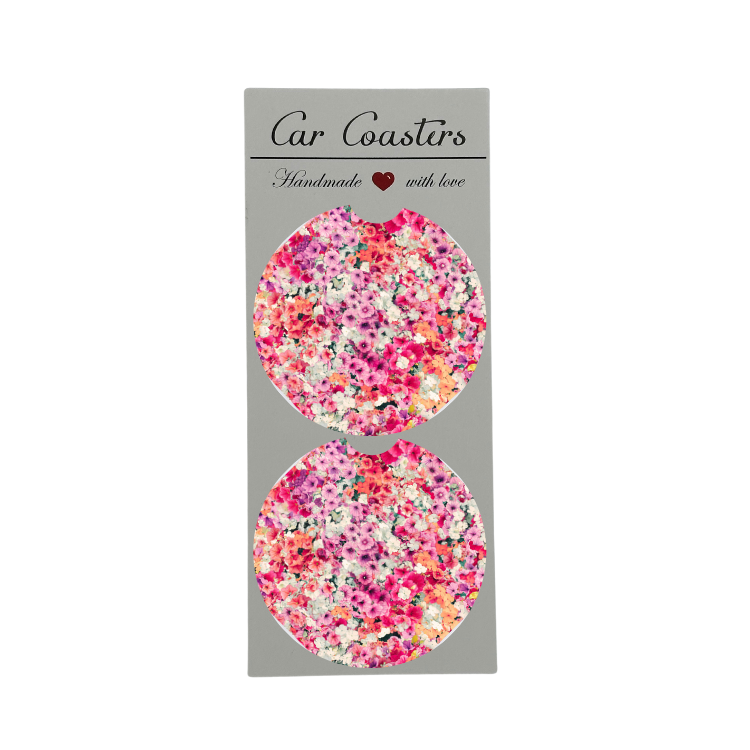 Floral Car Coaster | Set of 2