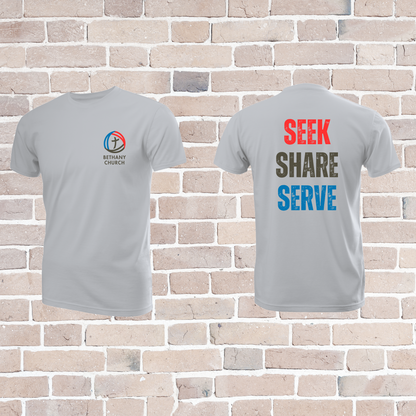 Bethany Logo - Seek Share Serve T-Shirt