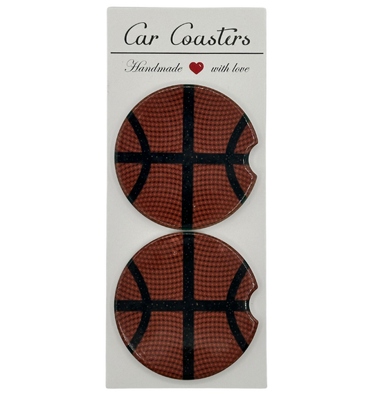 Basketball Car Coasters | Set of 2