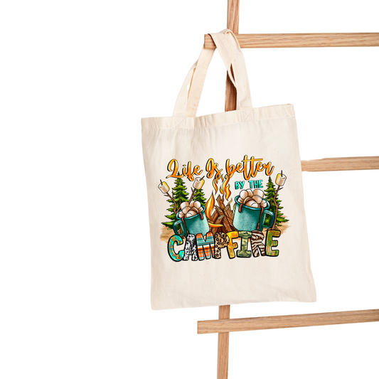 Life Is Better By The Campfire | Canvas Bag