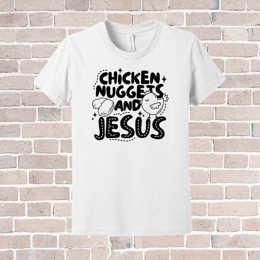 Chicken Nuggets and Jesus | Bethany Logo on the sleeve