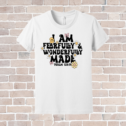 I am fearfully and wonderfully made | Bethany Logo on the sleeve